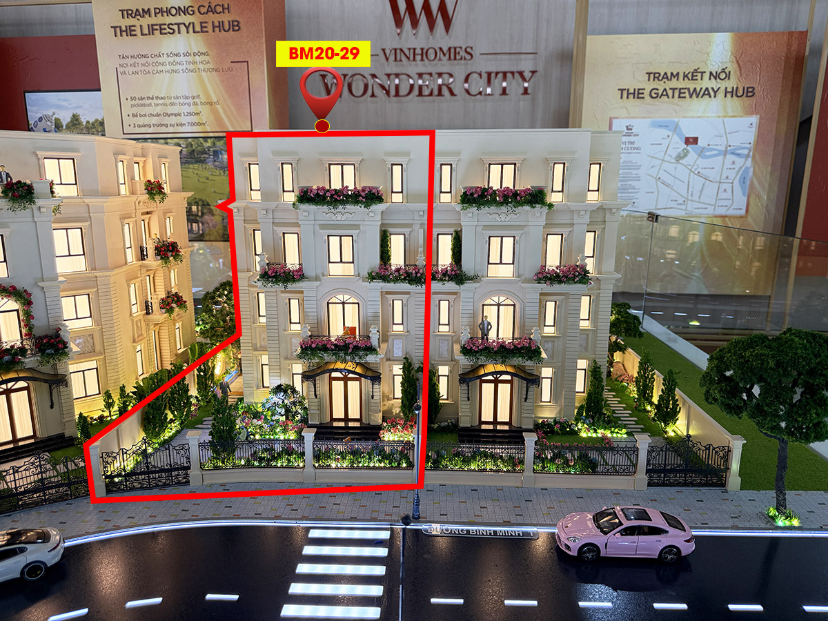 Bán Căn Liền Kề Vinhomes Đan Phượng Phân Khu Bình Minh BM20-29: 120,8m2 - Căn áp Góc Xẻ Khe, Giá Tốt