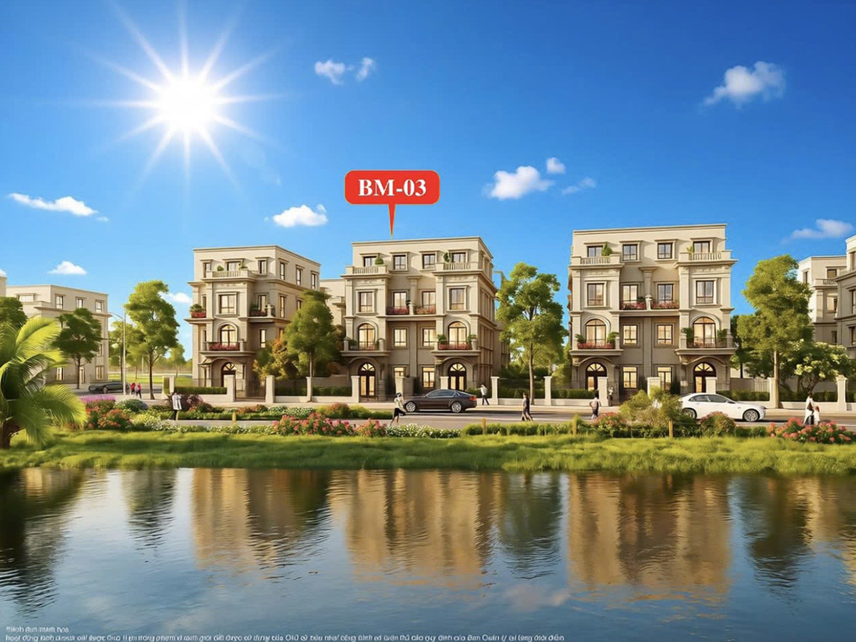 Biệt thự song lập Mặt Sông BM-03, DT 228m2, Không gian sống đẳng cấp, số lượng căn mặt sông CỰC ÍT