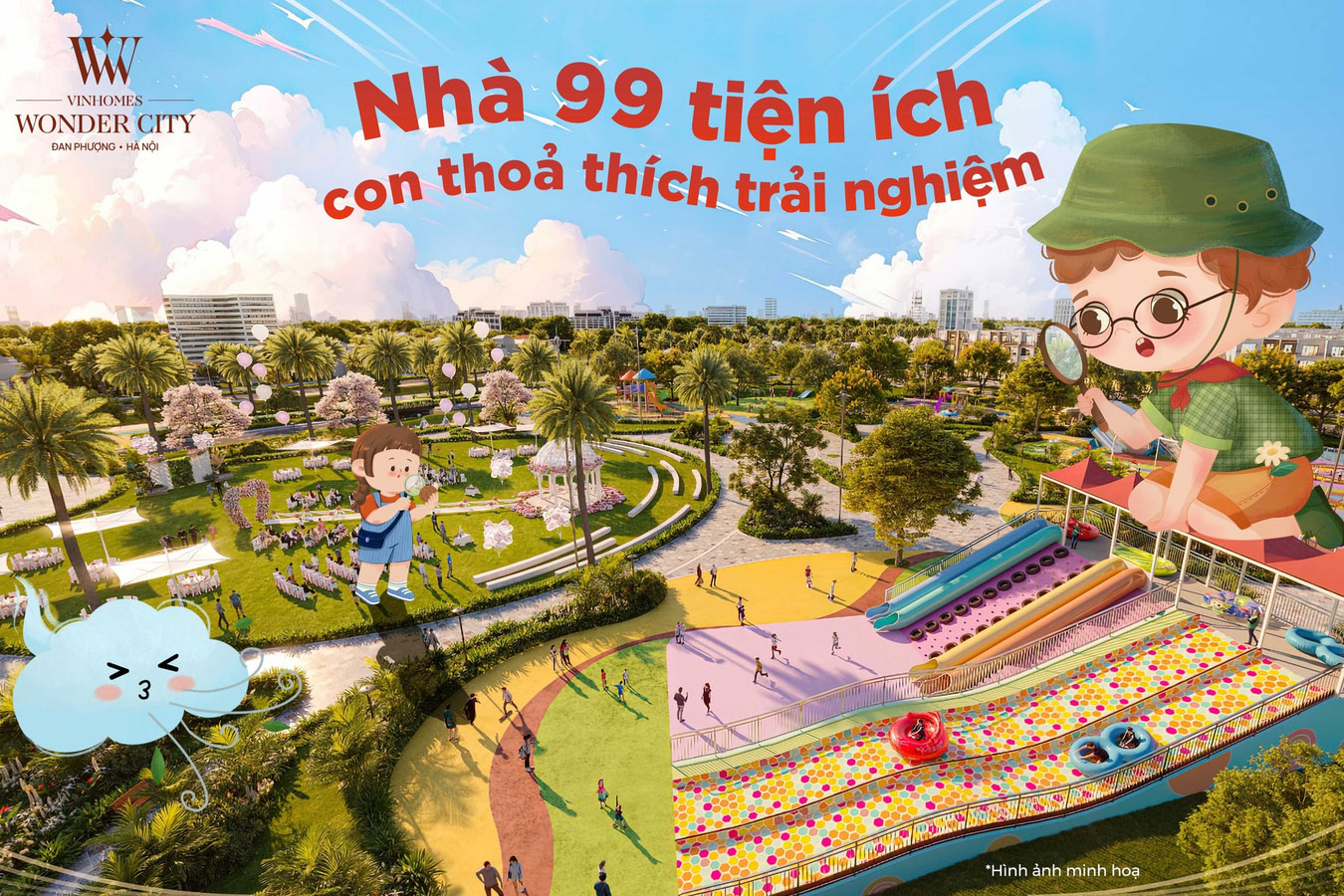 99+ tiện ích cho bé khám phá mỗi ngày tại Vinhomes Wonder City Đan Phượng