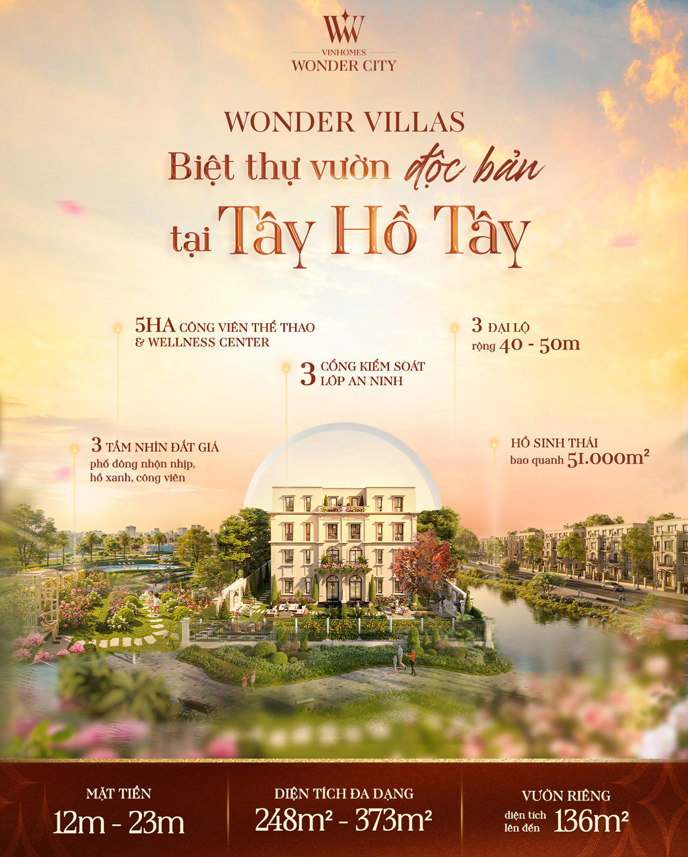 Biệt thự vườn Vinhomes Wonder City - Dấu ấn của phong cách sống tinh hoa