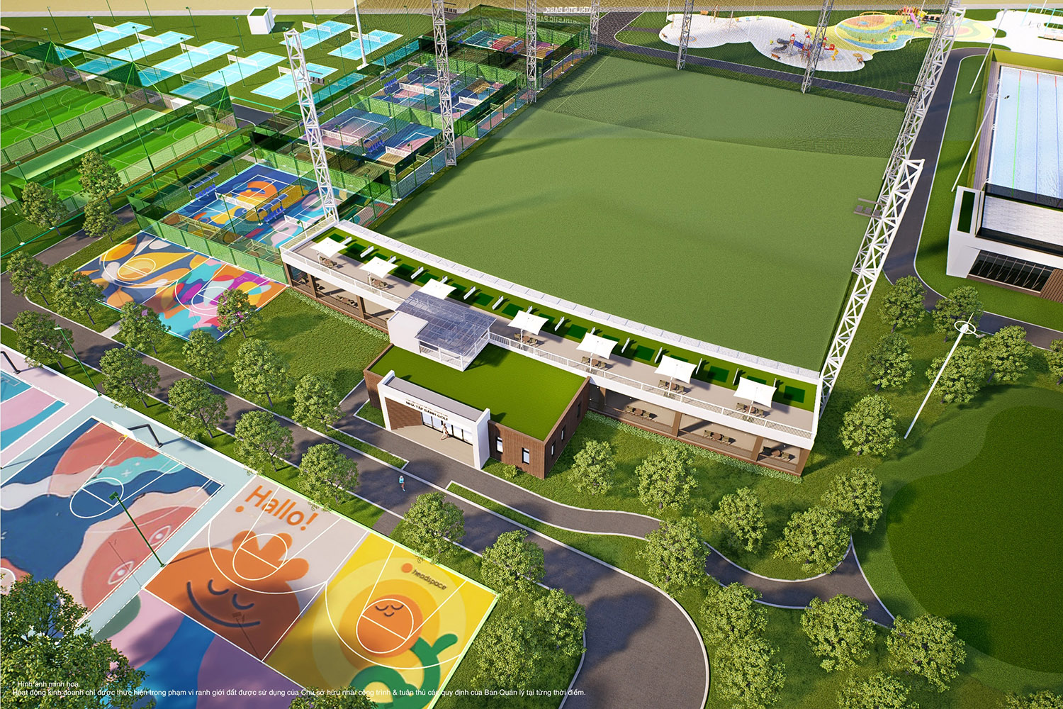 Công viên thể thao tại Vinhomes Đan Phượng