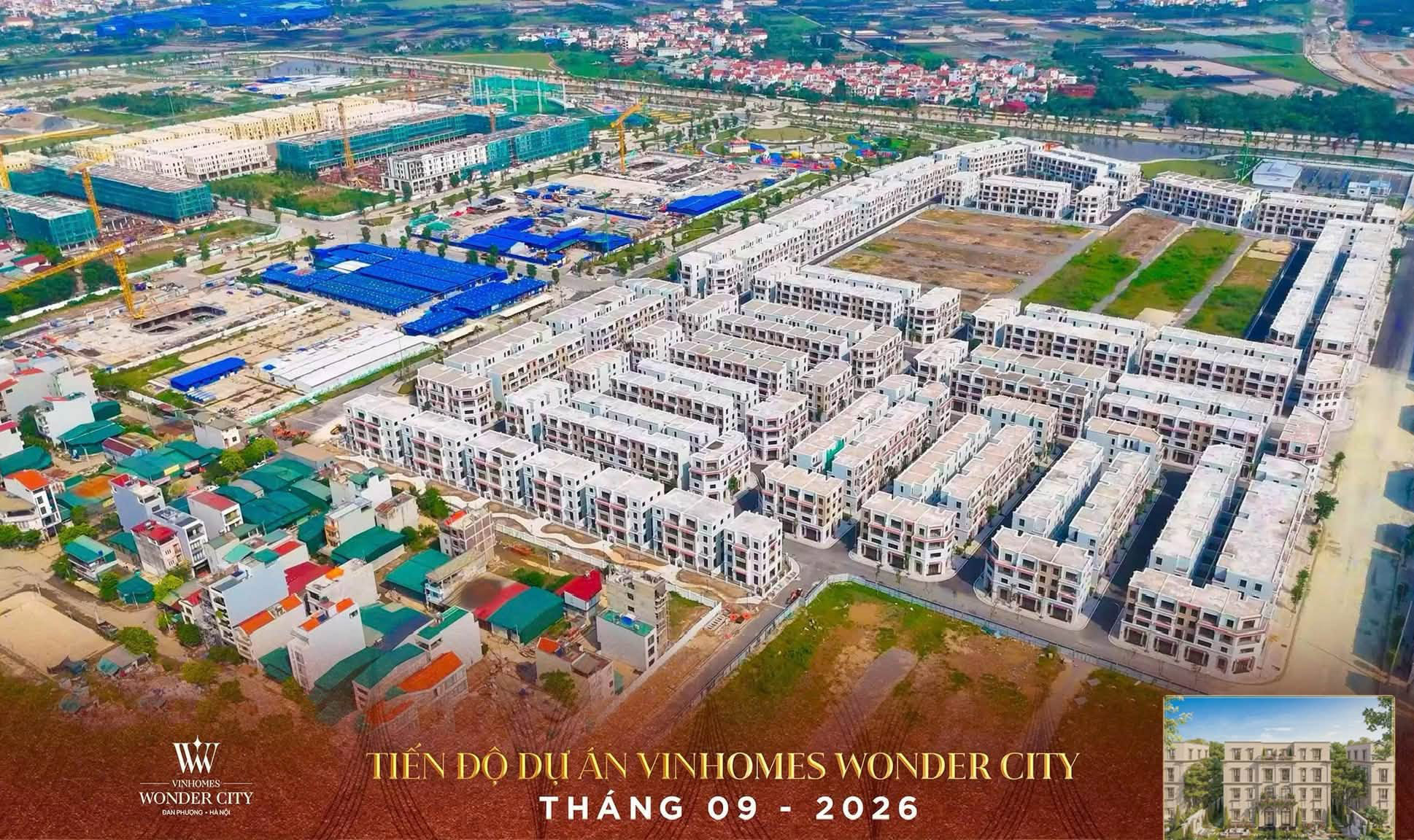 Phân Khu Hừng Đông tại Vinhomes Đan Phượng tháng 9-2026