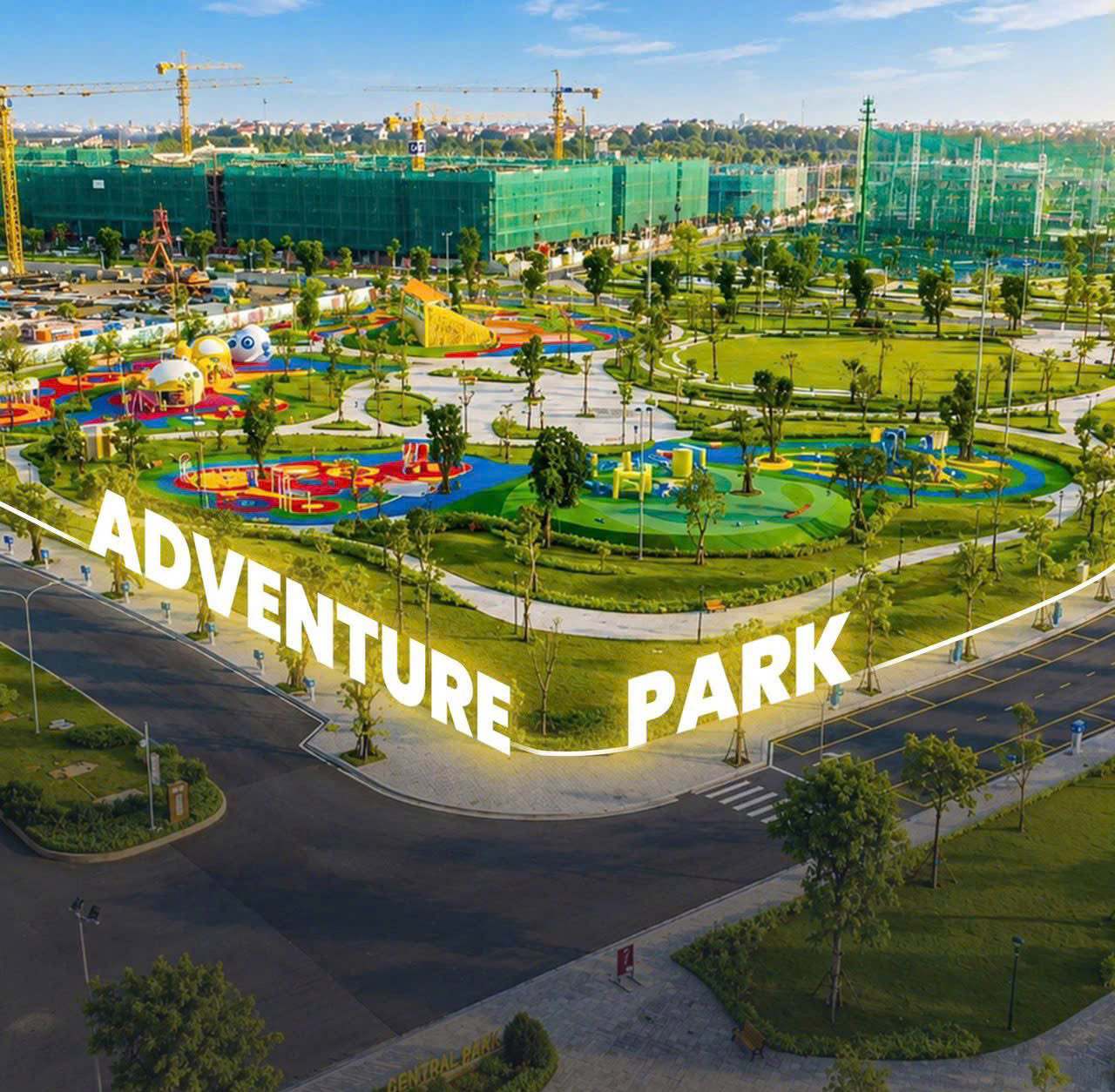 Tiến độ Adventure Park tại Vinhomes Wonder City Đan Phượng tháng 8/2026.