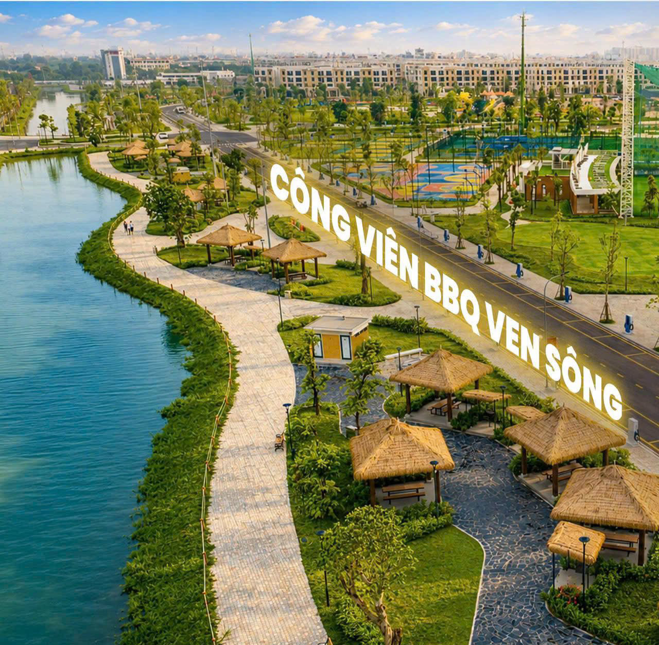 Công viên BBQ ven sông tại Vinhomes Wonder City ghi nhận trong tháng 8/2026.