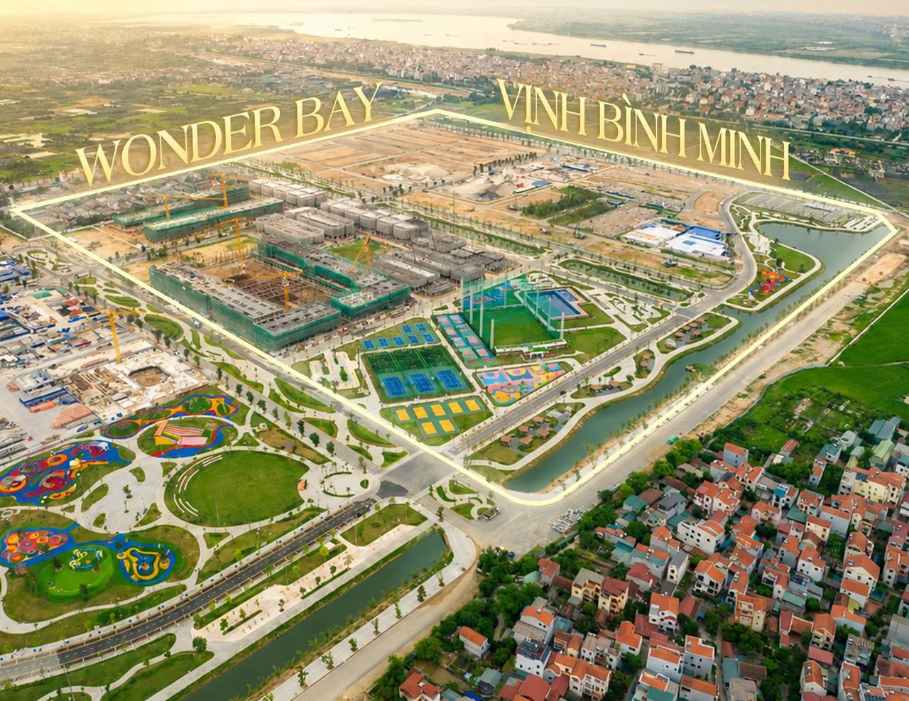 Hình ảnh tổng quan các tiện ích và không gian cảnh quan tại Vinhomes Wonder City tháng 8/2026.