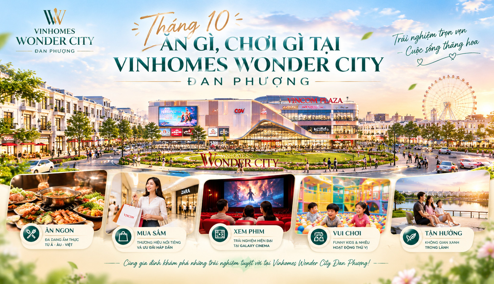 Ăn gì, chơi gì tại Vinhomes Wonder City Đan Phượng? Cập nhật sự kiện & ưu đãi mới nhất Ăn gì, chơi gì tại Vinhomes Wonder City Đan Phượng? Cập nhật sự kiện & ưu đãi mới nhất