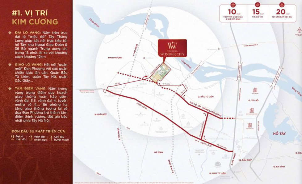 Vị Trí Vinhomes Đan Phượng